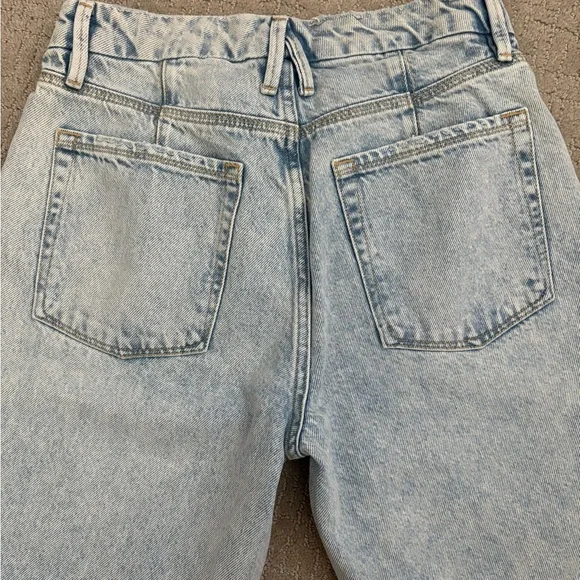 NWT ~ Good American ~ Good 90s MATERNITY Wide-Leg Jeans Size 0/25 - Picture 7 of 7